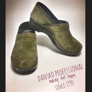 Dansko Professional Clogs: Olive Green